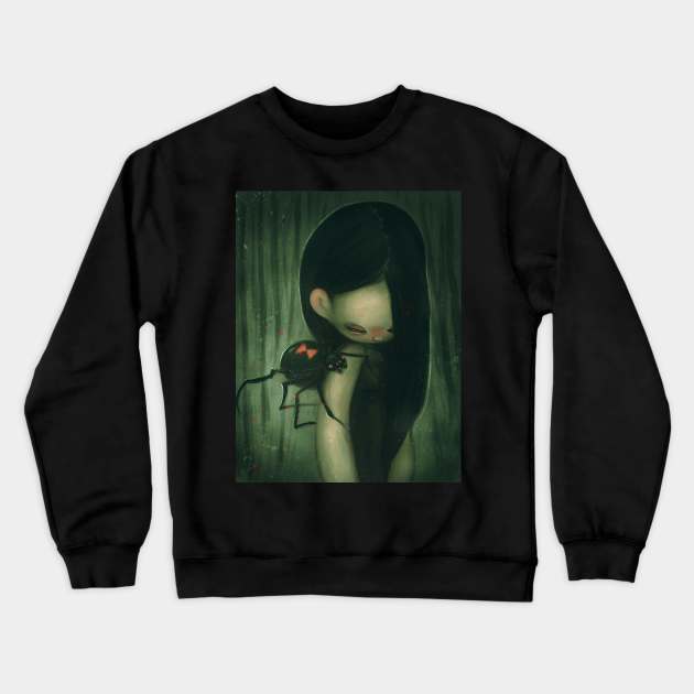 Black Widow Crewneck Sweatshirt by selvagemqt